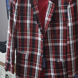 Blu martini plaid blazer